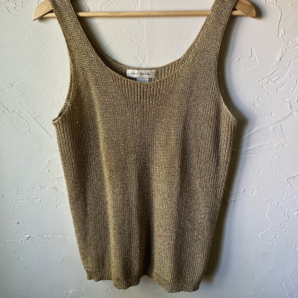 VINTAGE gold tank top